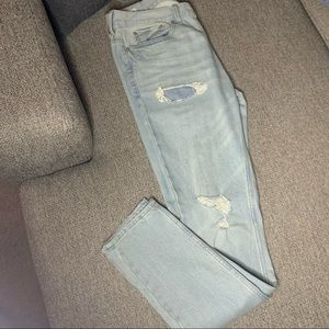 PacSun Ripped Light Stacked Skinny Jeans